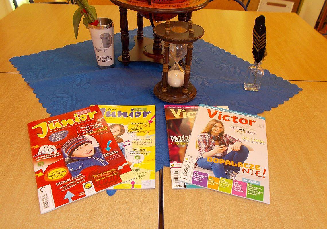 Zapraszamy naszych uczniów do korzystania z dwutygodnika "Victor" dostępnego w Bibliotece Szkolnej w Wicku