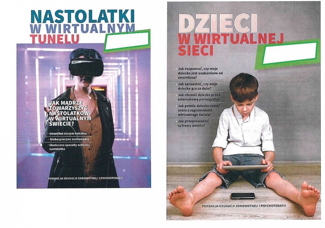 Grafika 1: Możliwe zagrożenia spowodowane uzależnieniem od sieci INTERNET i od portali społecznościowych - SZKOLENIE