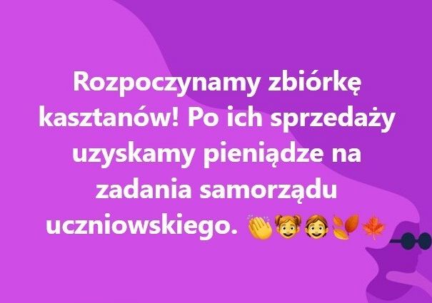 Grafika 1: Zbiórka kasztanów!