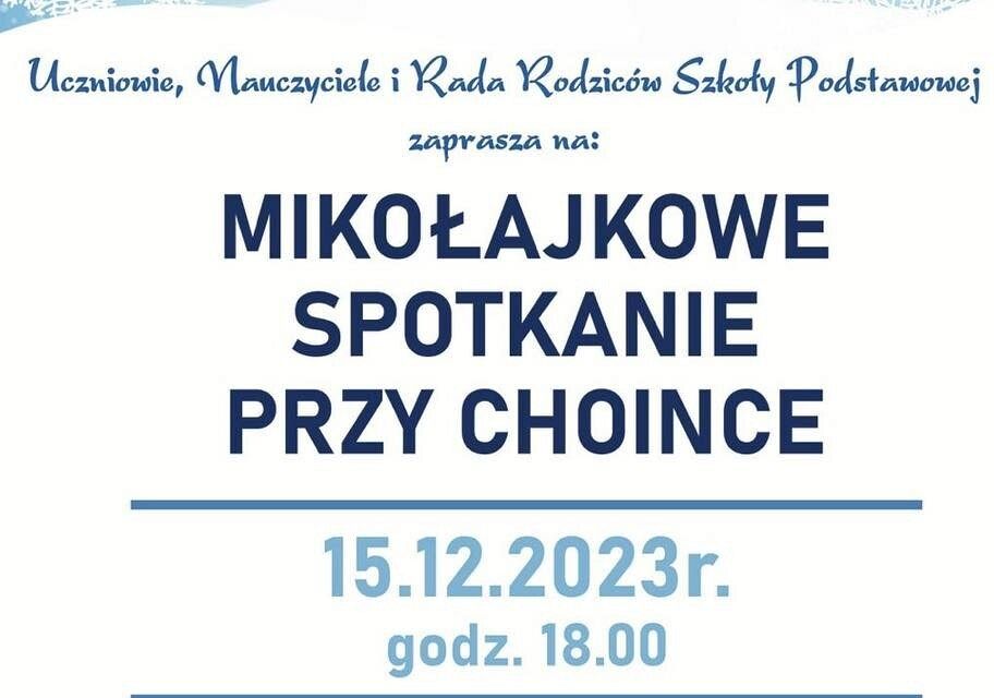 Grafika 1: ZAPRASZAMY NA MIKOŁAJKOWE SPOTKANIE PRZY CHOINCE!