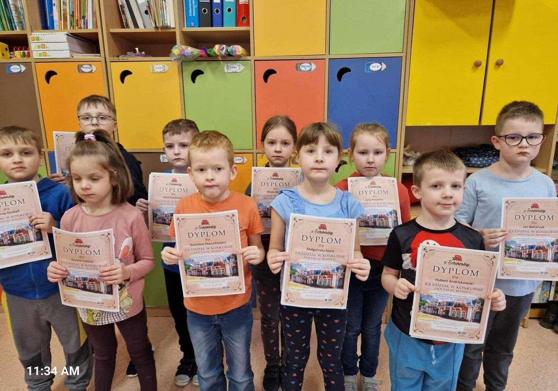 Grafika 1: Zwycięzcy konkursu pt.:"Mój wymarzony pałac" - klasa IB SP Wicko