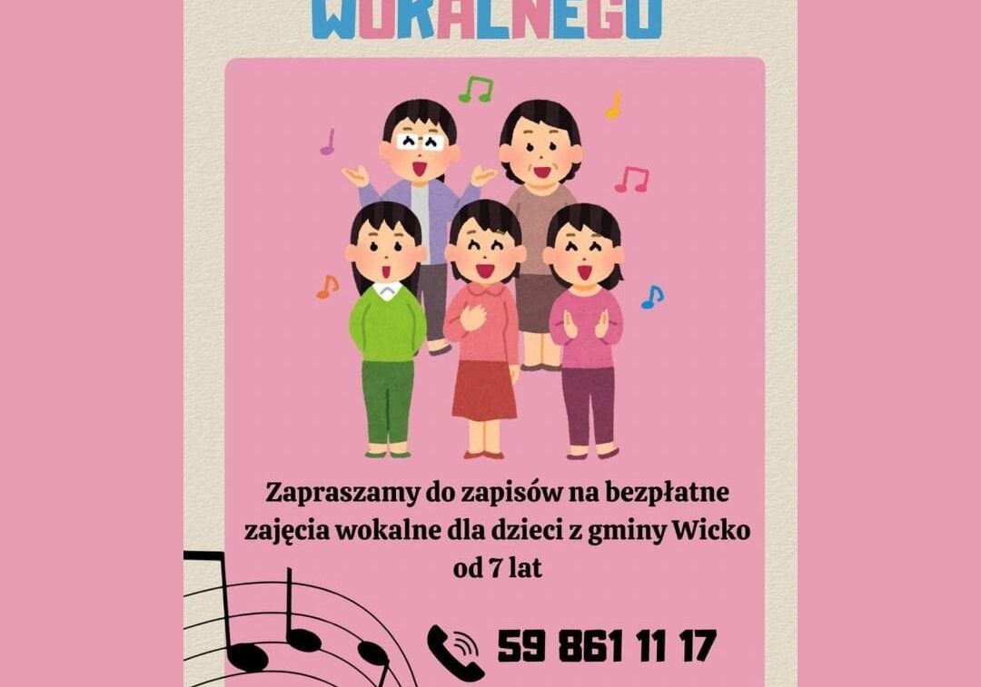 Grafika 1: Dziecięcy zespół wokalny w GOKiS-ie w Wicku - trwają zapisy!