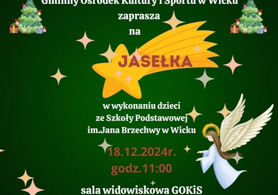Grafika 1: Zapraszamy na Jasełka w GOKiS-ie