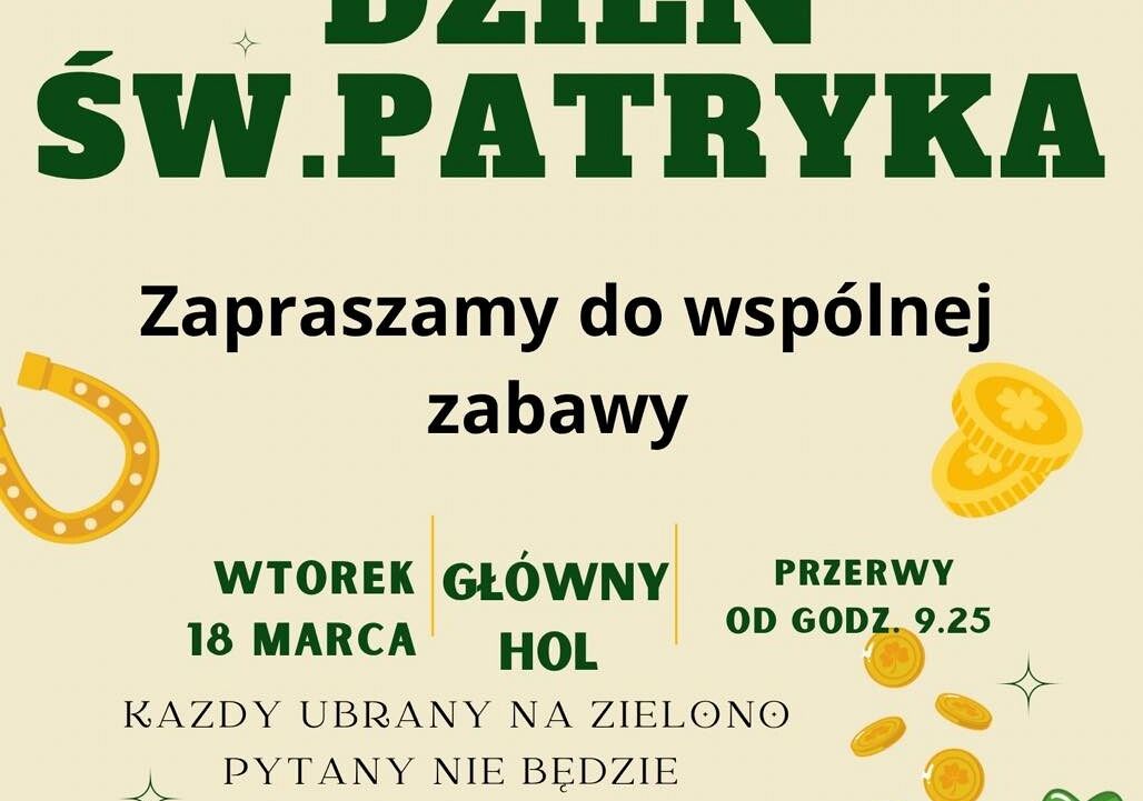 Grafika 1: Happy St. Patrick’s Day! Świętujmy razem! 