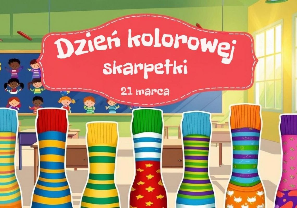 Grafika 1: Kolorowe Skarpetki na start!