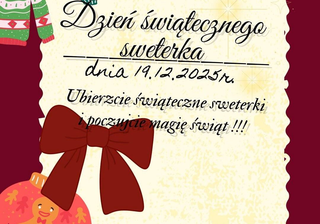 Grafika 1: Dzień Świątecznego Sweterka, 19 grudnia 2025