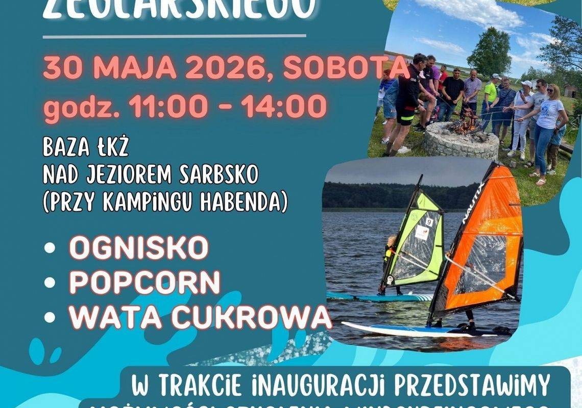 Grafika 1: Łebski Klub Żeglarski oficjalnie otwiera sezon