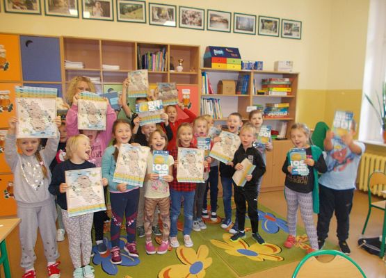 Kl. IA z materiałami promocyjnymi Biblioteka GO!