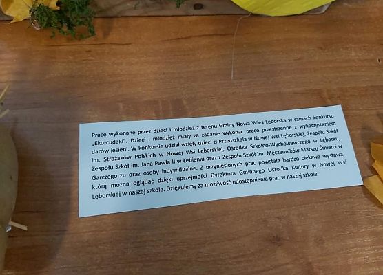 Prace jesiennego konkursu NWL 3