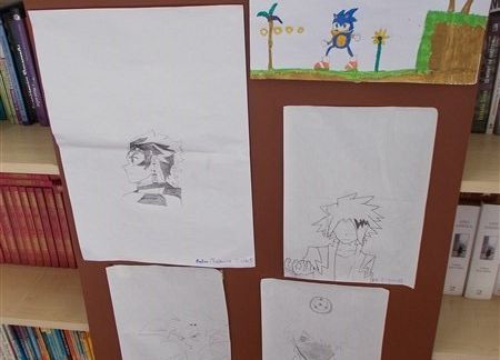 Prace plastyczne członków DKK inspirowane japońską mangą