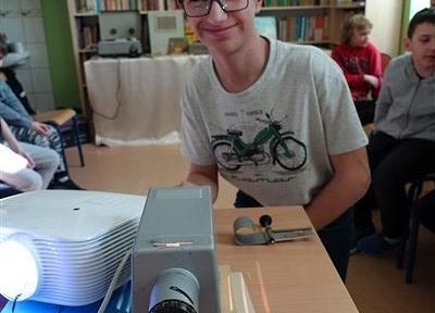 Zajęcia historyczne dla kl. II w Bibliotece SP Wicko 9