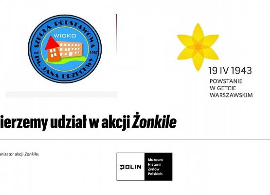 Bierzemy udział w akcji "Żonkile" - logo akcji
