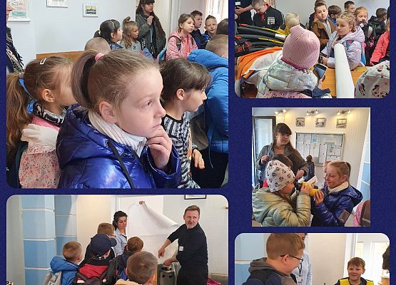 Grafika 10: Wycieczki do Kapitanatu Portu w Łebie i Ratownictwa Morskiego SAR uczniów klas młodszych (kl. Ib, IIb – 26.04, kl. IIa, IIIb – 28.04)