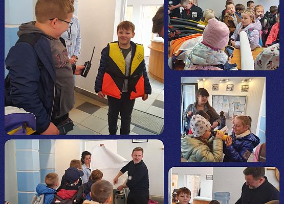 Grafika 11: Wycieczki do Kapitanatu Portu w Łebie i Ratownictwa Morskiego SAR uczniów klas młodszych (kl. Ib, IIb – 26.04, kl. IIa, IIIb – 28.04)