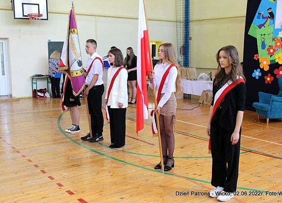 Grafika 3: Obchody Dnia Patrona, Dnia Dziecka i Dnia Sportu w szkole w Wicku