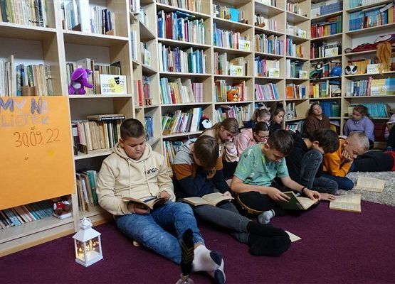 "Noc Bibliotek" 2022 w Bibliotece SP Wicko 4
