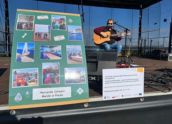 Grafika 8: Rozwijamy nasze "Pomorskie Żagle Wiedzy" - tym razem na pikniku nad jeziorem Sarbsko i w Ośrodku Kultury Morskiej w Gdańsku