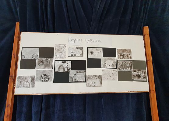 Grafika 4: Górnik z wizytą w szkole