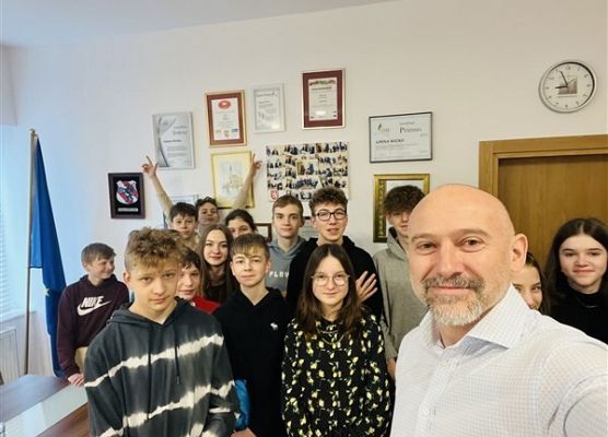 Wizyta klas ósmych w Urzędzie Gminy w Wicku 5