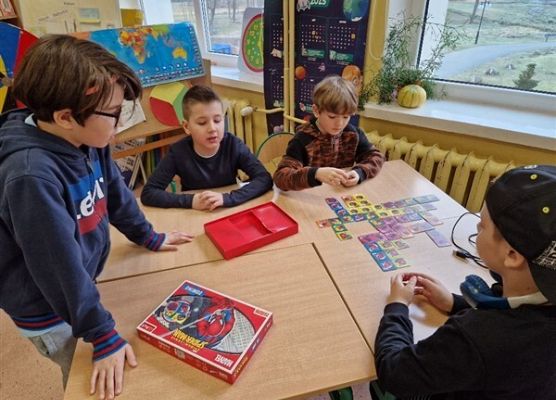 Grafika 22: Dzień Gier Komputerowych i Planszowych w szkole w Wicku