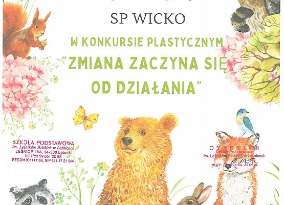 Podziękowania dla kl. IIB