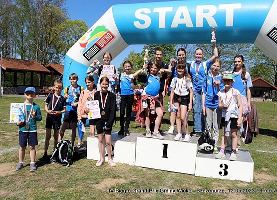 Grafika 2: Worek medali dla naszej reprezentacji w IV Biegu o Grand Prix Gminy Wicko