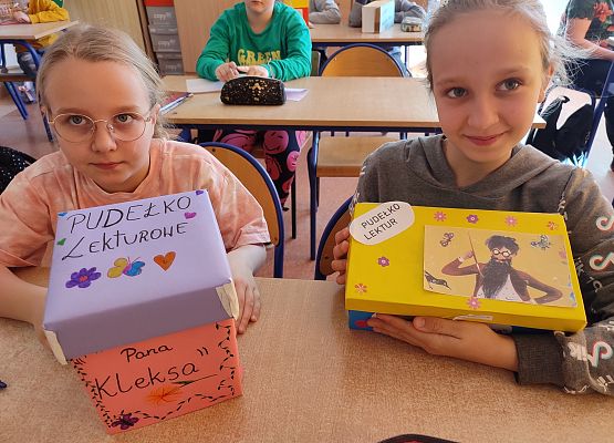 Grafika 9: Lektura w pudełku – „Akademia Pana Kleksa” na lekcjach polskiego  w kl. IV a