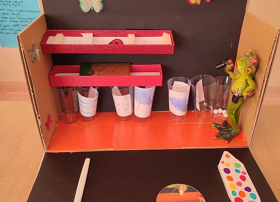 Grafika 23: Lektura w pudełku – „Akademia Pana Kleksa” na lekcjach polskiego  w kl. IV a