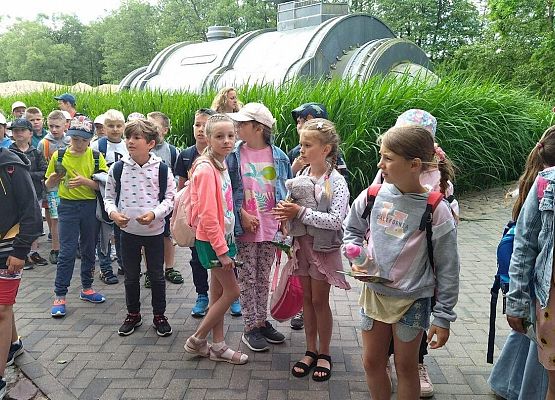 Grafika 7: Wycieczka klas drugich do Parku Ewolucji w Sławotówku