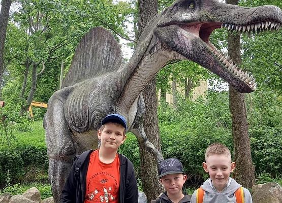 Grafika 11: Wycieczka klas drugich do Parku Ewolucji w Sławotówku