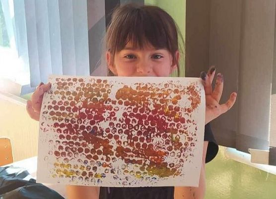 Grafika 25: Międzynarodowy Dzień Kropki w szkole w Wicku