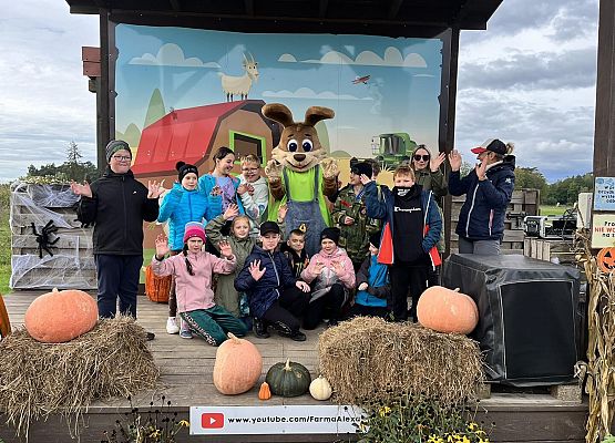 Grafika 10: Piesza wycieczka klas czwartych do Farmy Alexa