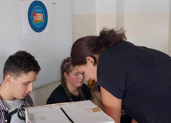 Grafika 5: Klasa VIIIA  SP Wicko zaangażowała się w program edukacyjny Centrum Edukacji Obywatelskiej  "Młodzi głosują"