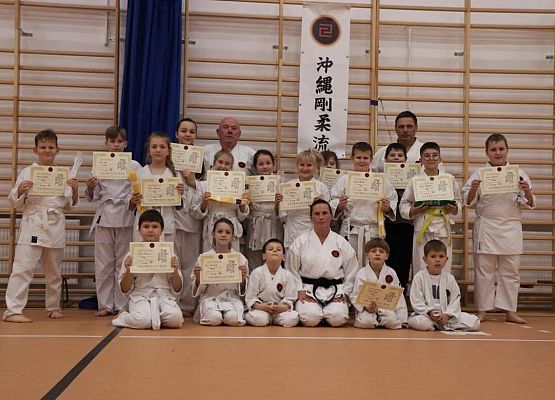 Grafika 10: Obchody Światowego Dnia Karate w sali gimnastycznej SP Wicko