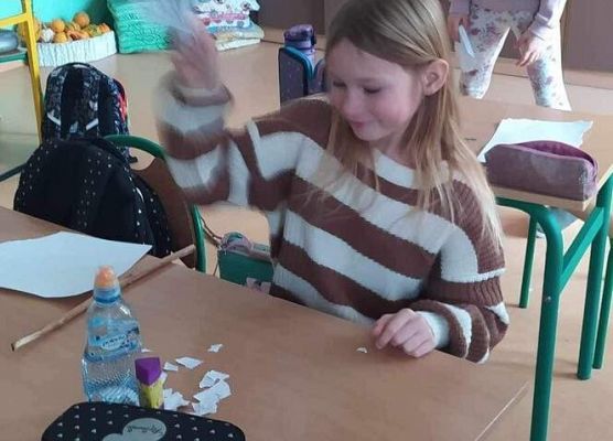 Grafika 15: Zajęcia o wietrze w klasie IIA