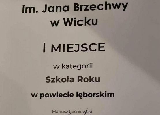 Grafika 2: Nasza szkoła zajęła I miejsce jako najlepsza szkoła w powiecie lęborskim w Plebiscycie Edukacyjnym 2023 "Dziennika Bałtyckiego"