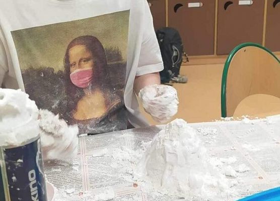 Grafika 24: Zajęcia kl. IIA w ramach projektu "Otwórz się na naukę. Eksperymenty na cztery pory roku"