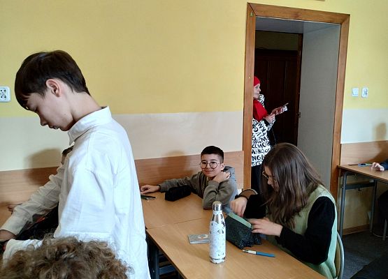 Grafika 1: Antoni Drzazgowski i Miłosz Filipionek uczestniczyli w Półfinale Ligi Matematycznej w Słupsku