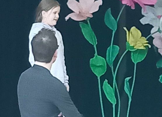 Grafika 4: Warsztaty artystyczne w GOKiS-ie dla recytatorów ze szkoły w Wicku