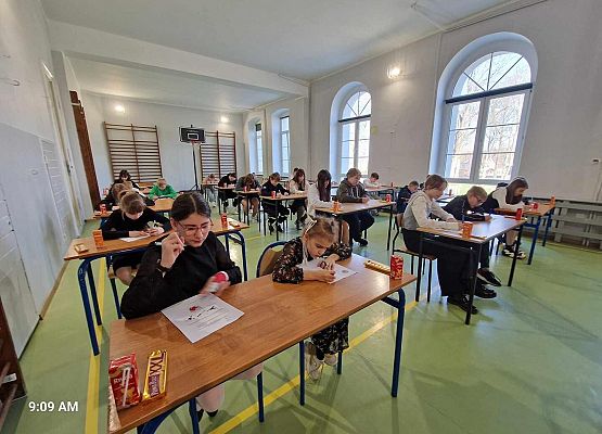 Grafika 1: Gminne eliminacje do Turnieju Wiedzy Pożarniczej w szkole w Wicku