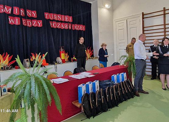 Grafika 19: Gminne eliminacje do Turnieju Wiedzy Pożarniczej w szkole w Wicku