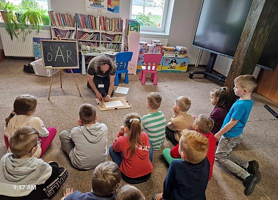 Grafika 16: Nasi uczniowie wzięli udział w przyrodniczych warsztatach edukacyjnych w Bibliotece Gminnej w Wicku