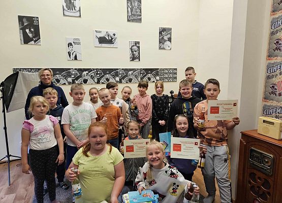 Grafika 7: Podsumowanie konkursu plastycznego o Bolku i Lolku w Bibliotece Szkolnej w Wicku