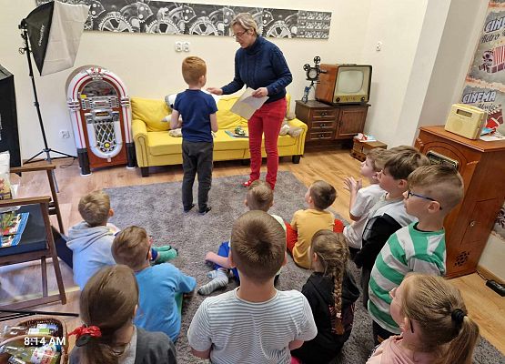 Grafika 10: Podsumowanie konkursu plastycznego o Bolku i Lolku w Bibliotece Szkolnej w Wicku