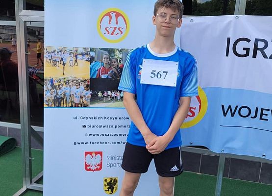 Grafika 3: Sportowy sukces naszego ósmoklasisty - Jacek Lodziński czwarty w województwie!
