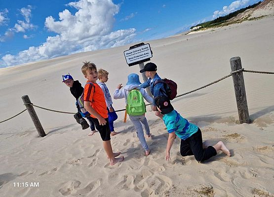 Grafika 31: Wycieczka do Rąbki i na wydmy ruchome klasy IB