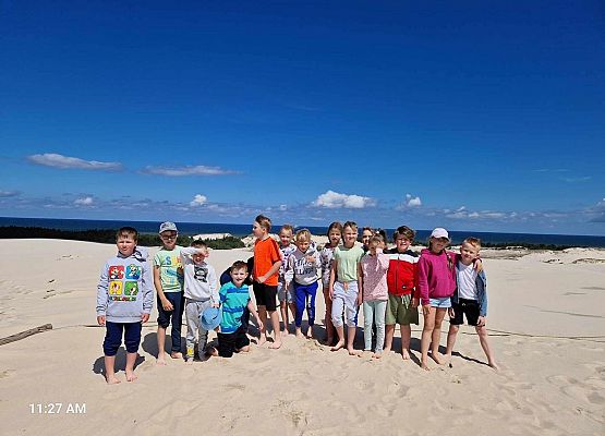 Grafika 36: Wycieczka do Rąbki i na wydmy ruchome klasy IB