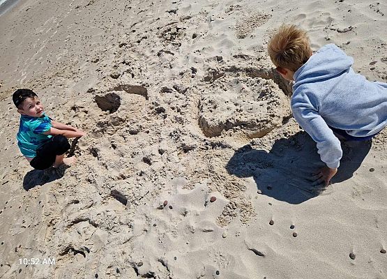 Grafika 78: Wycieczka do Rąbki i na wydmy ruchome klasy IB