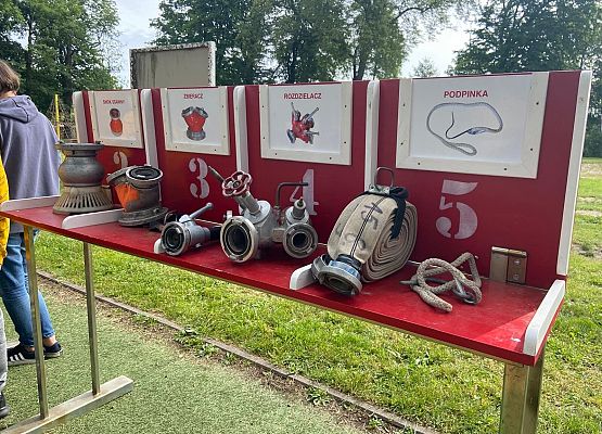 Grafika 27: Wizyta OSP Wicko podczas Dnia Sportu i Dnia Dziecka w szkole w Wicku