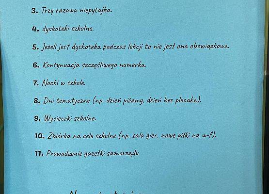 Grafika 3: Trwa kampania wyborcza do Samorządu Uczniowskiego